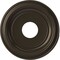 Ekena Millwork Traditional PVC Medallion (Canopies up to 7 1/2"), 13"OD x 3 1/2"ID x 1 1/4"P, Metallic Dark Bronze CMP13TRCDB - alternate 1